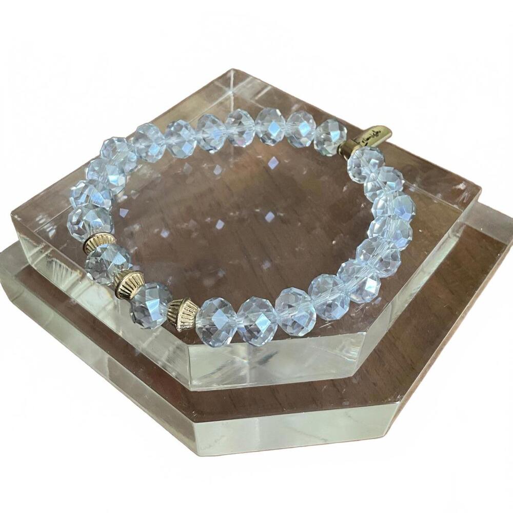 Erimish Pale Blue Iridescent Beads Extended Size